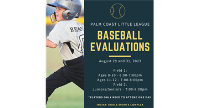 Fall 2023 Baseball Evaluations - All Players Ages 8-16